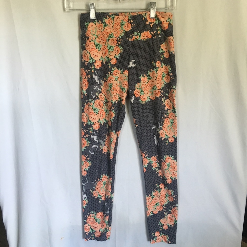 LuLaRoe Floral Bambi Leggings One Size